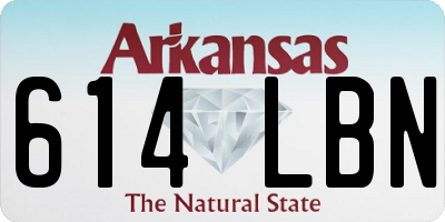 AR license plate 614LBN