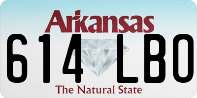AR license plate 614LBO
