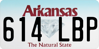 AR license plate 614LBP