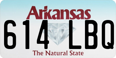 AR license plate 614LBQ