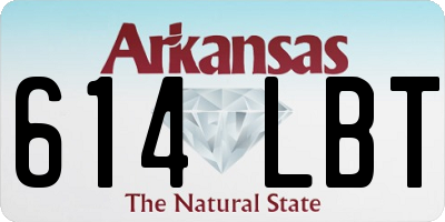 AR license plate 614LBT