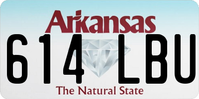 AR license plate 614LBU