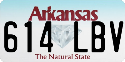 AR license plate 614LBV