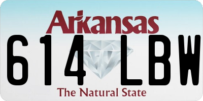 AR license plate 614LBW