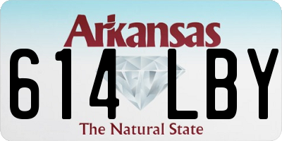 AR license plate 614LBY
