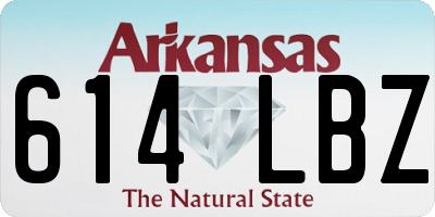 AR license plate 614LBZ