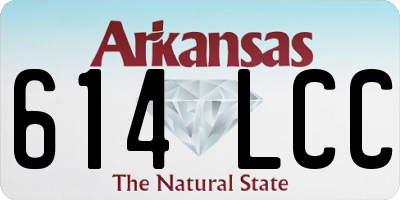 AR license plate 614LCC