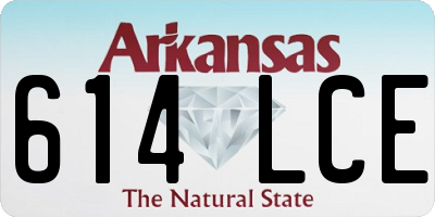 AR license plate 614LCE