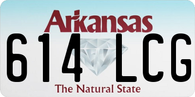 AR license plate 614LCG