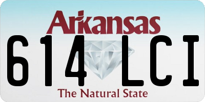 AR license plate 614LCI