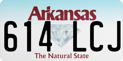 AR license plate 614LCJ