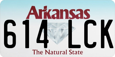 AR license plate 614LCK