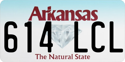 AR license plate 614LCL