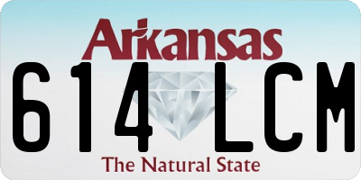 AR license plate 614LCM