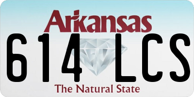 AR license plate 614LCS