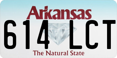 AR license plate 614LCT