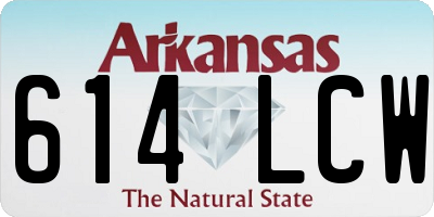 AR license plate 614LCW