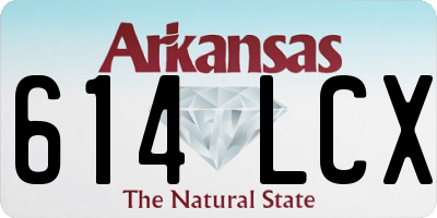 AR license plate 614LCX
