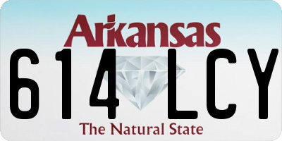 AR license plate 614LCY