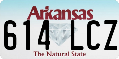 AR license plate 614LCZ