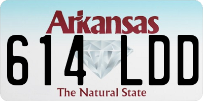 AR license plate 614LDD