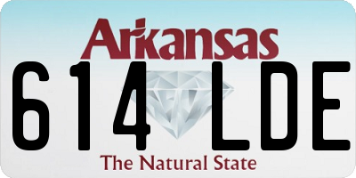 AR license plate 614LDE
