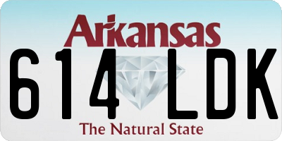 AR license plate 614LDK