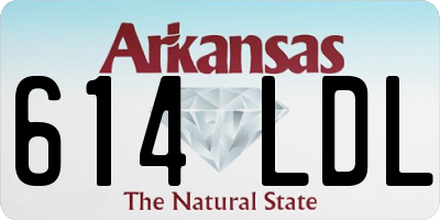 AR license plate 614LDL