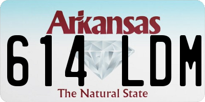 AR license plate 614LDM