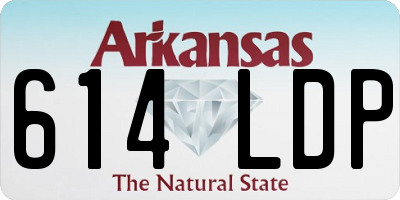 AR license plate 614LDP