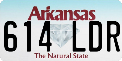 AR license plate 614LDR