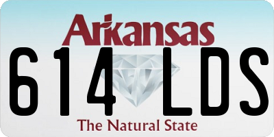 AR license plate 614LDS