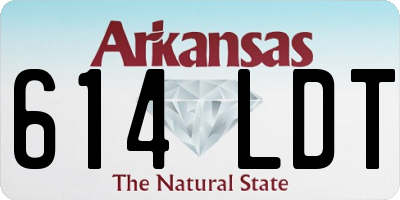 AR license plate 614LDT