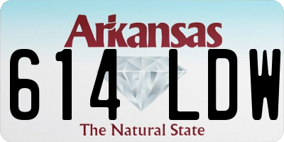 AR license plate 614LDW