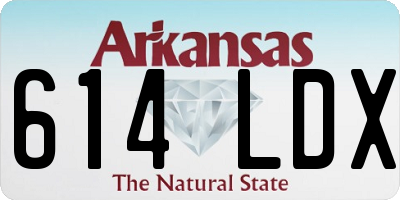 AR license plate 614LDX