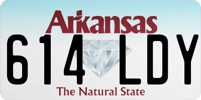 AR license plate 614LDY