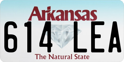 AR license plate 614LEA