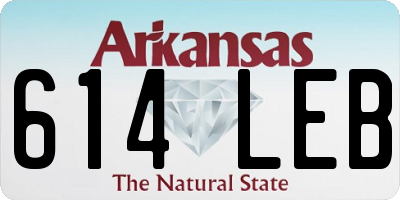 AR license plate 614LEB