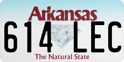 AR license plate 614LEC