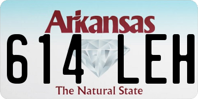 AR license plate 614LEH