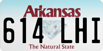 AR license plate 614LHI