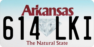 AR license plate 614LKI