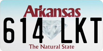 AR license plate 614LKT