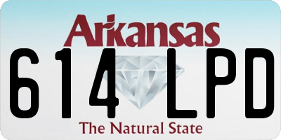 AR license plate 614LPD