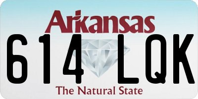 AR license plate 614LQK