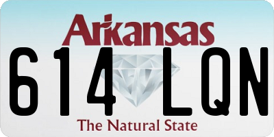 AR license plate 614LQN