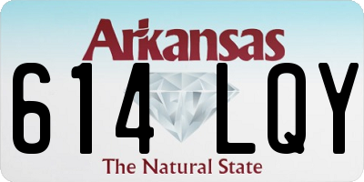 AR license plate 614LQY