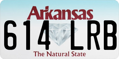 AR license plate 614LRB