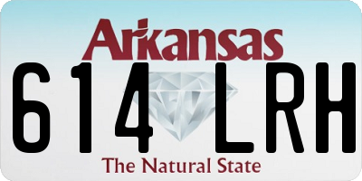AR license plate 614LRH