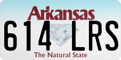 AR license plate 614LRS